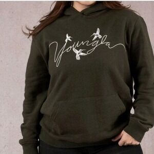 YoungLA Hummingbird Hoodie Olive Green Size M NWT
